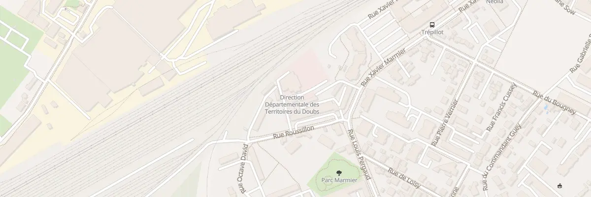 Plan du 6 Rue du Roussillon à Besançon