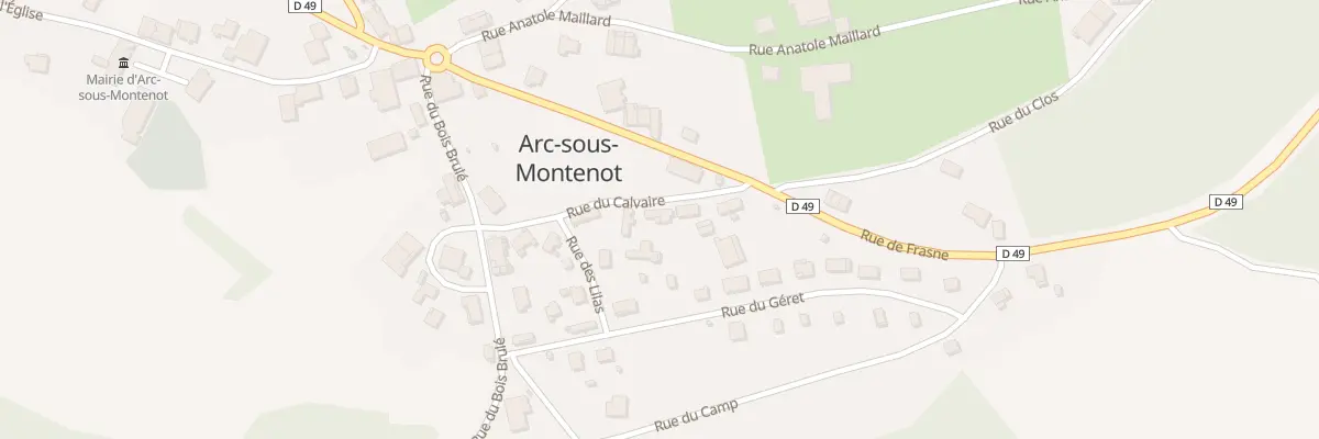 Plan du 10 Rue du Calvaire à Arc-sous-Montenot