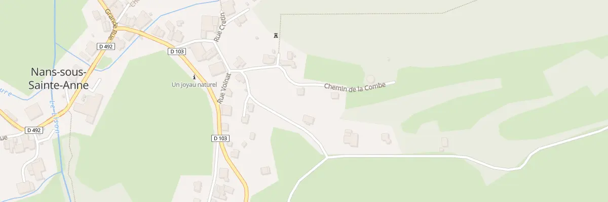 Plan du 2 Rue Rolats à Nans-sous-Sainte-Anne