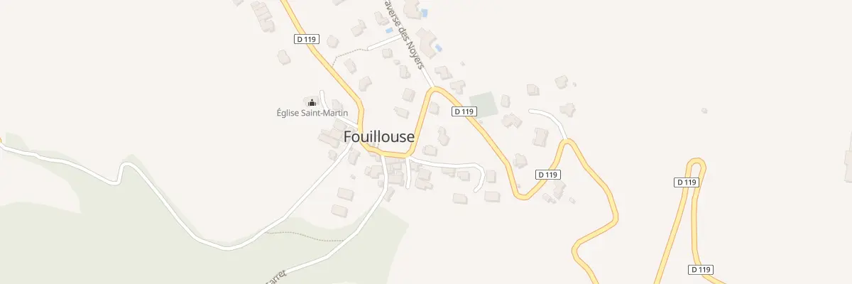 Plan du 100 Rte de Tallard à Fouillouse