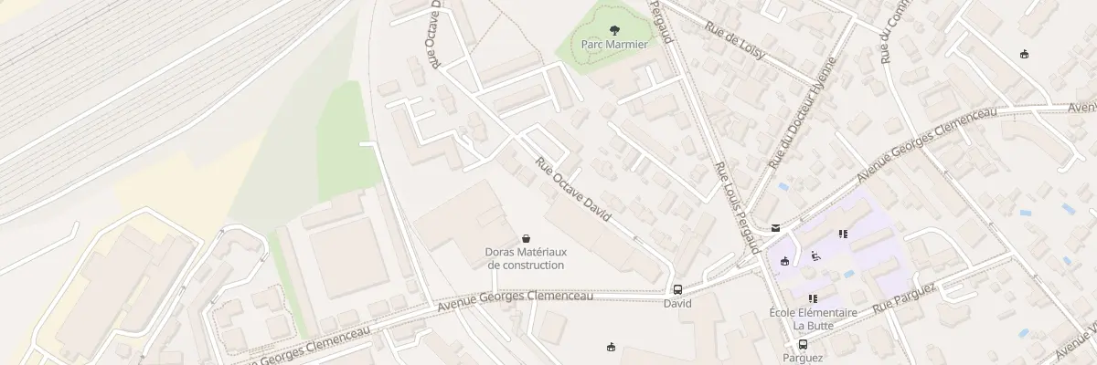 Plan du 9 Rue Octave David à Besançon