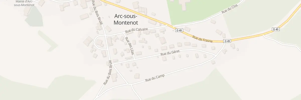 Plan du 9 Rue du Géret à Arc-sous-Montenot