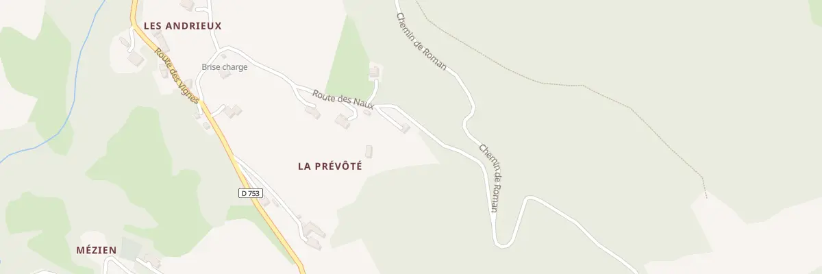 Plan du 5015 La Prevote à Entrepierres