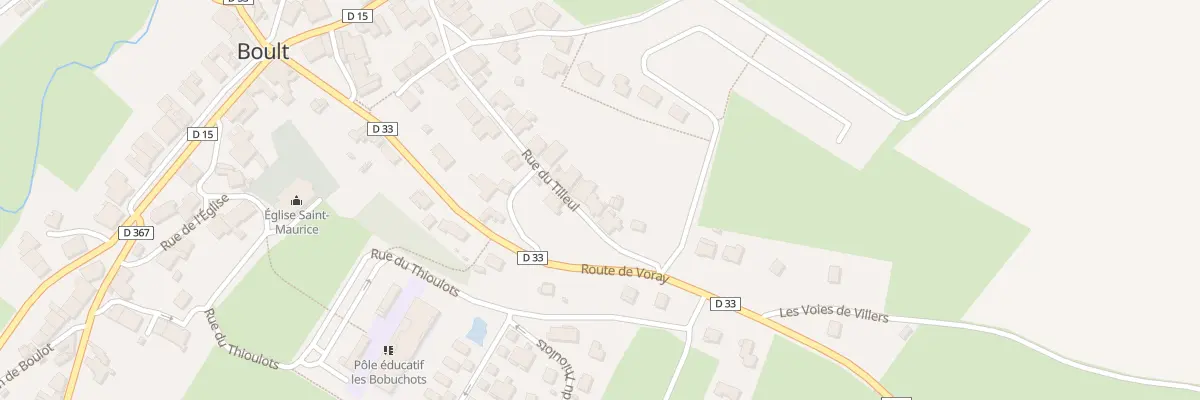 Plan du 22 Rue du Tilleul à Boult