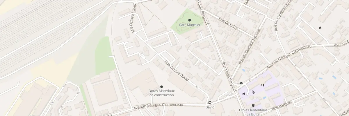 Plan du 22 Rue Octave David à Besançon