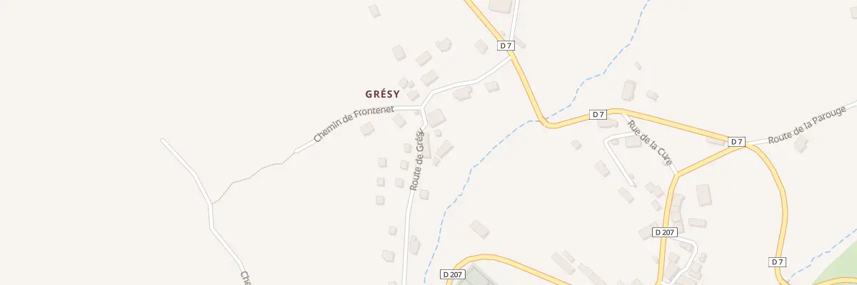 Plan du 165 Rte de Grésy à Mésigny