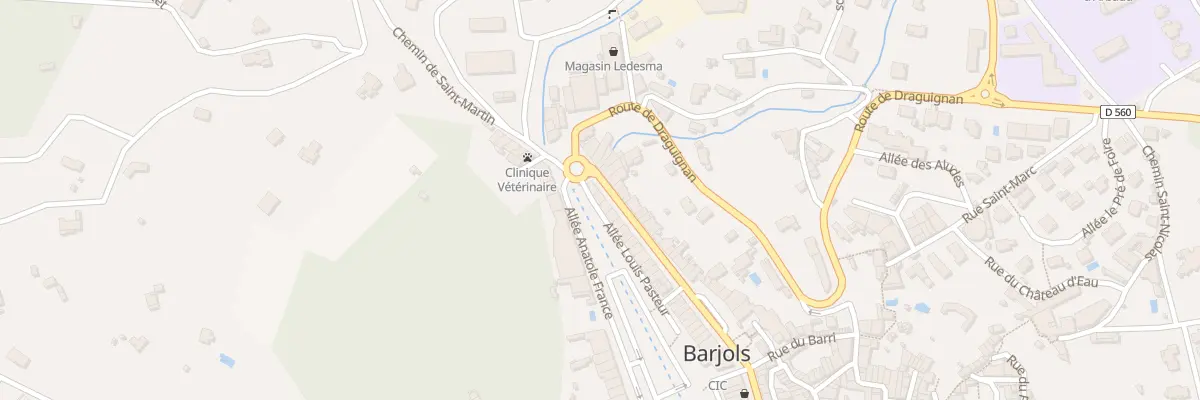 Plan du 2 Bd Grisolle à Barjols