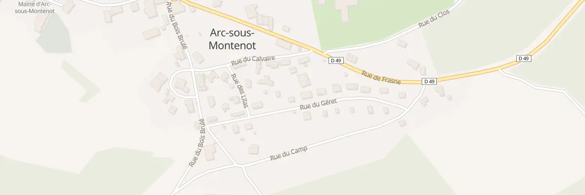 Plan du 11 Rue du Géret à Arc-sous-Montenot