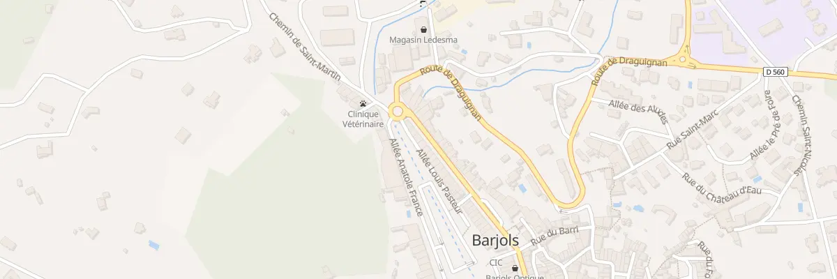 Plan du 4 Bd Grisolle à Barjols