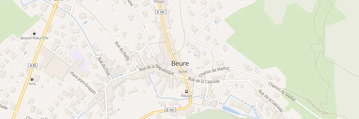 Plan du 62 Rue de Besançon à Beure