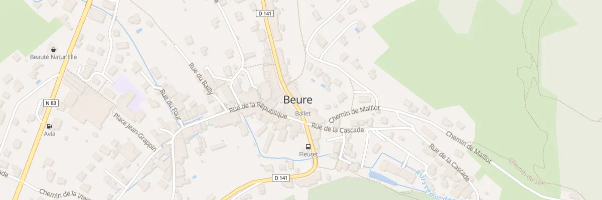 Plan du 64 Rue de Besançon à Beure