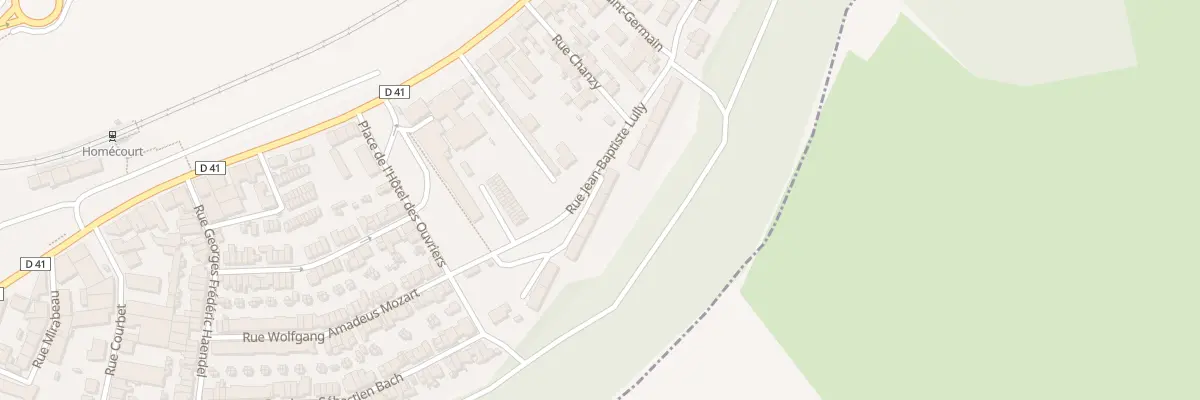 Plan du 26 Rue Jean Baptiste Lully à Homécourt