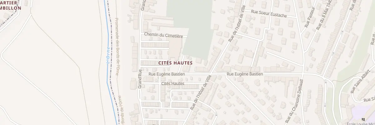 Plan du 1B Rue Eugène Bastien à Jœuf