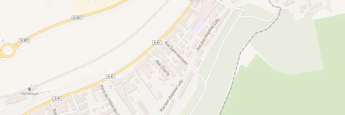 Plan du 9002 Rue Saint Germain à Homécourt