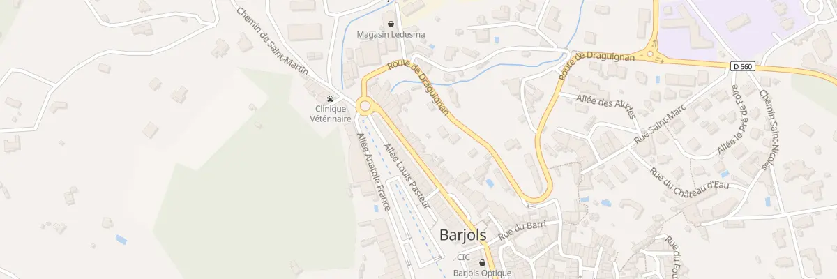 Plan du 7 Bd Grisolle à Barjols