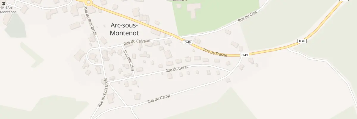 Plan du 15 Rue du Géret à Arc-sous-Montenot