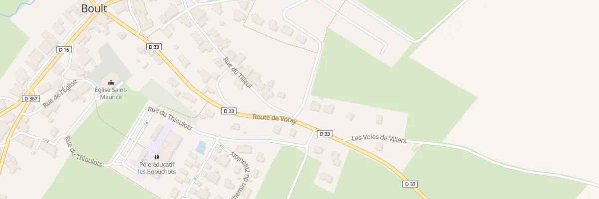 Plan du 1 Rue des Fasses à Boult