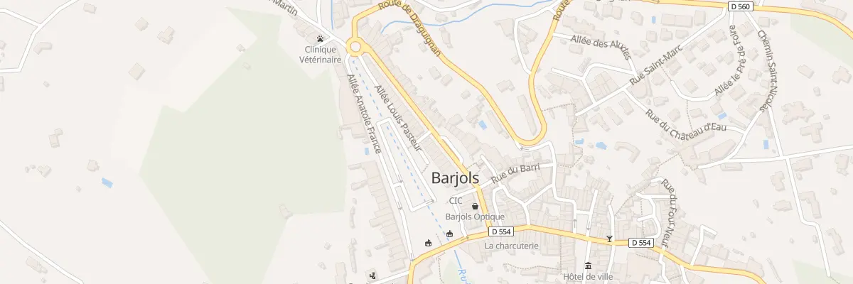 Plan du 1 All Louis Pasteur à Barjols