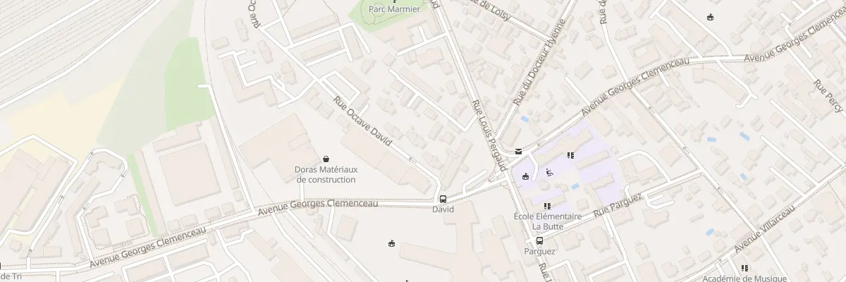 Plan du 6 Rue Octave David à Besançon