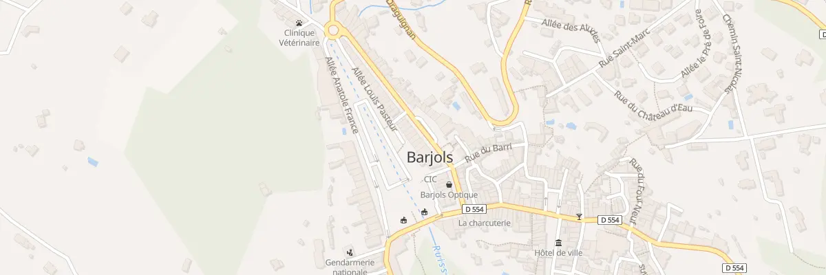 Plan du 32 Bd Grisolle à Barjols