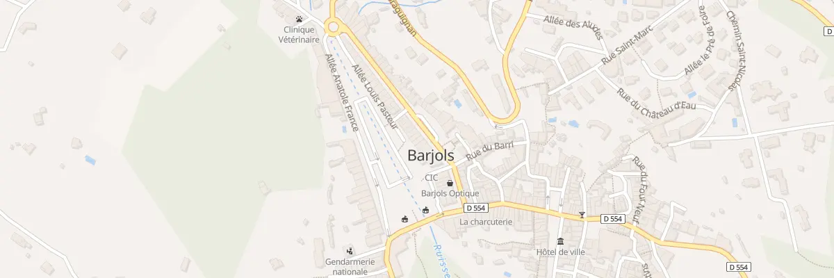 Plan du 34 Bd Grisolle à Barjols