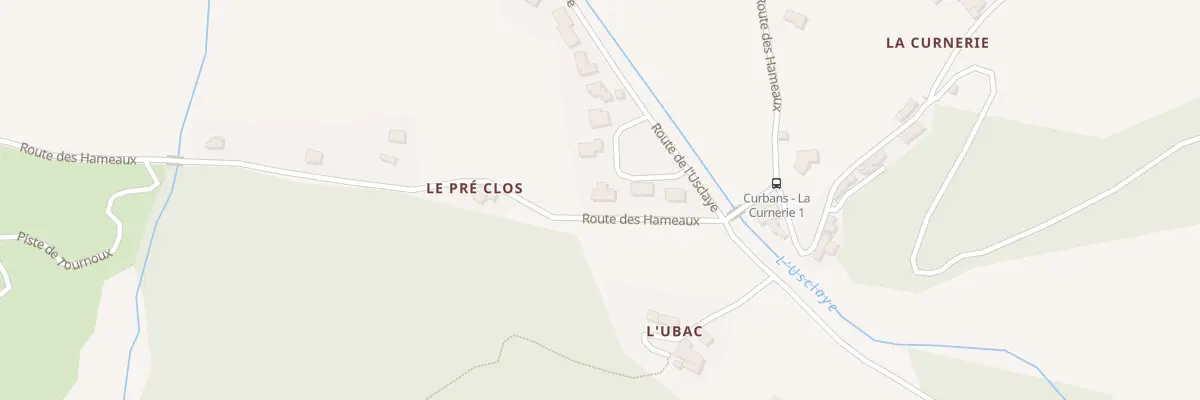 Plan du 55 Tra du Pré clos à Curbans