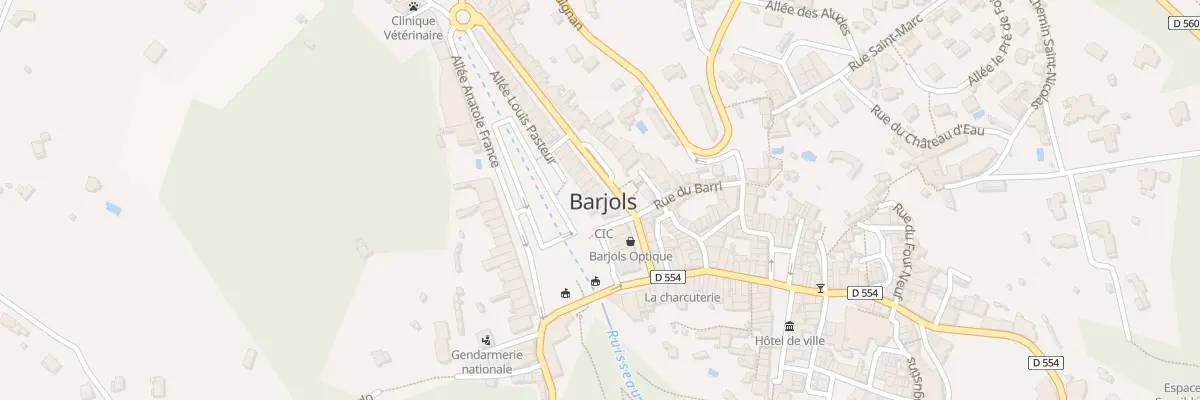 Plan du 38 Bd Grisolle à Barjols