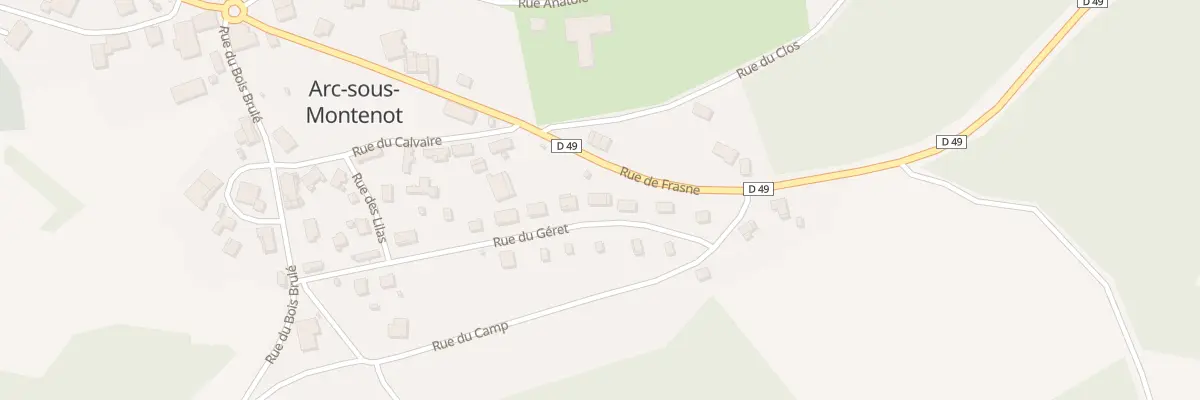 Plan du 19 Rue du Géret à Arc-sous-Montenot