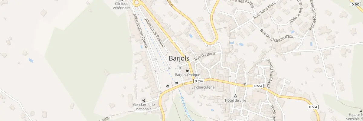 Plan du 40 Bd Grisolle à Barjols