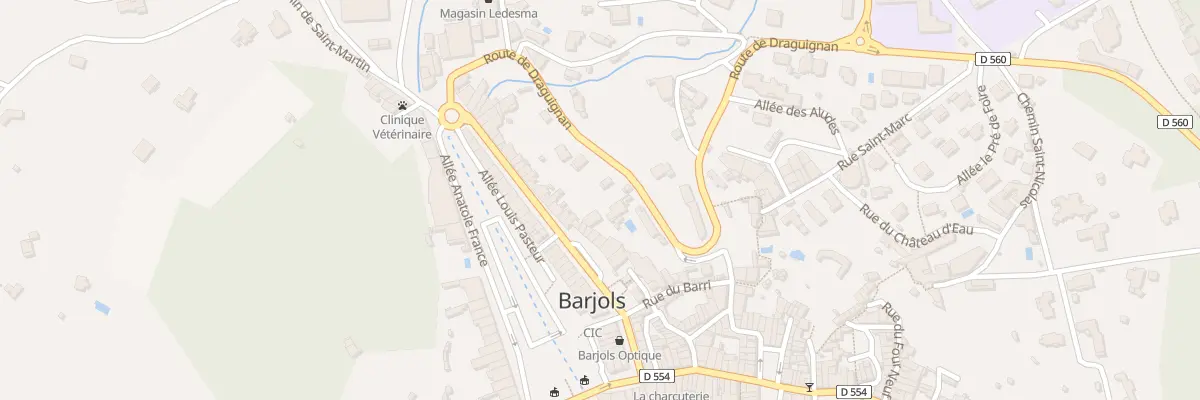 Plan du 25 Bd Grisolle à Barjols