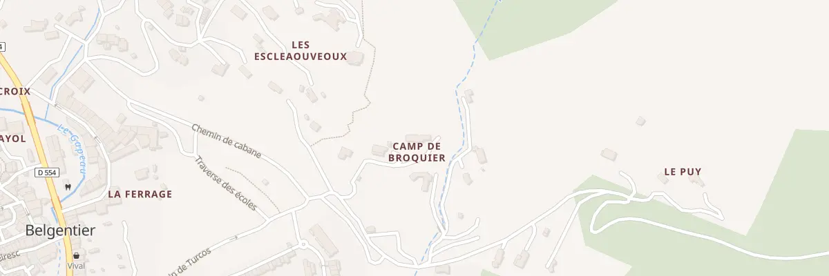 Plan du 5001F Che de Turcos à Belgentier