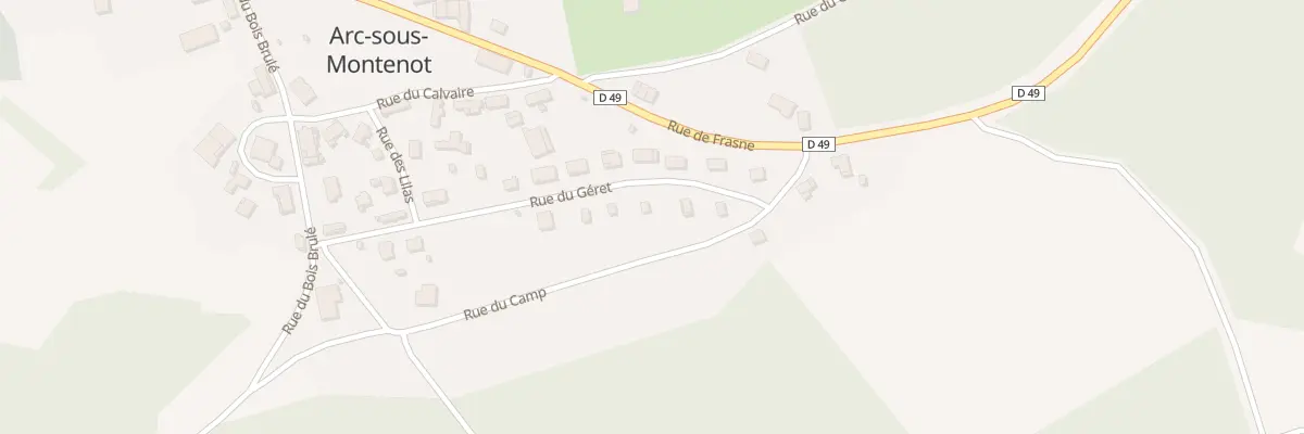 Plan du 14 Rue du Géret à Arc-sous-Montenot