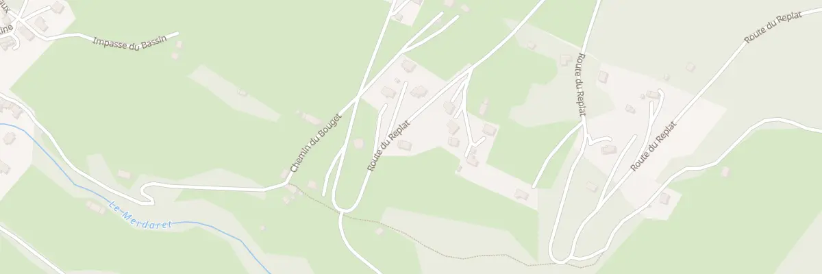 Plan du 1770 Rte du Replat à Theys