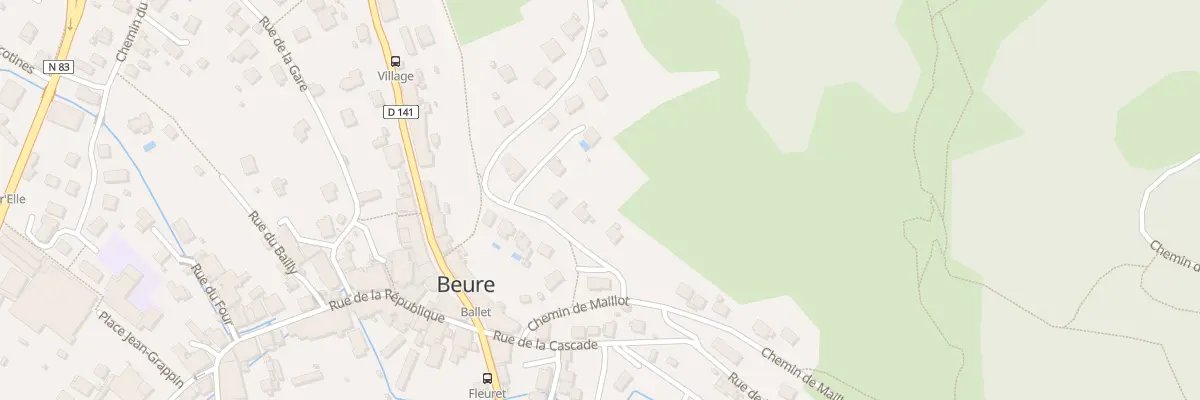 Plan du 2 Che de la Côte Blanche à Beure