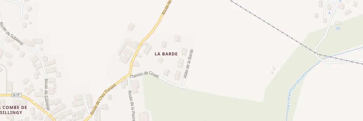 Plan du 59 All de la Barde à Sillingy