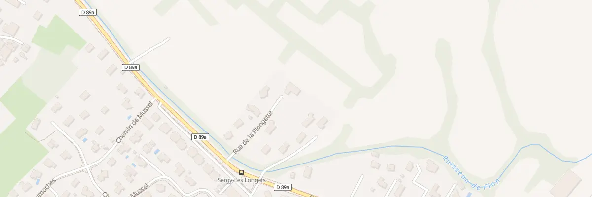 Plan du 136 Rue de la Plongette à Sergy