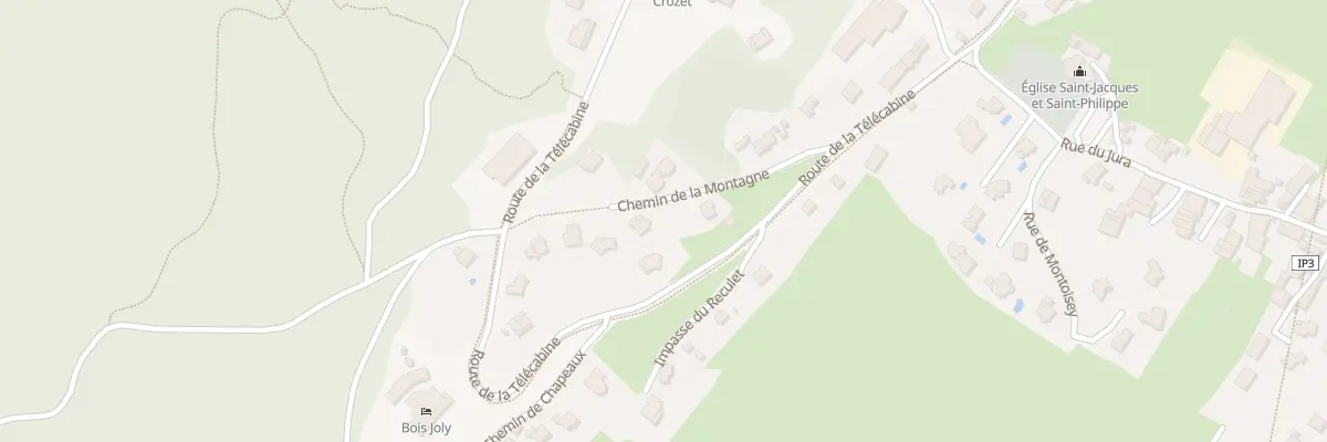 Plan du 125 Che de la Montagne à Crozet