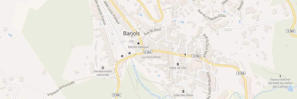 Plan du 1 Rue de la République à Barjols