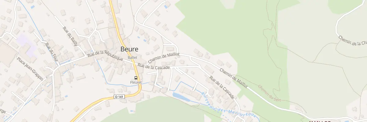 Plan du 3 Rue de la Cascade à Beure