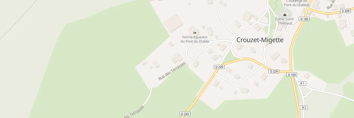 Plan du 6 Rue des Terrasses à Crouzet-Migette