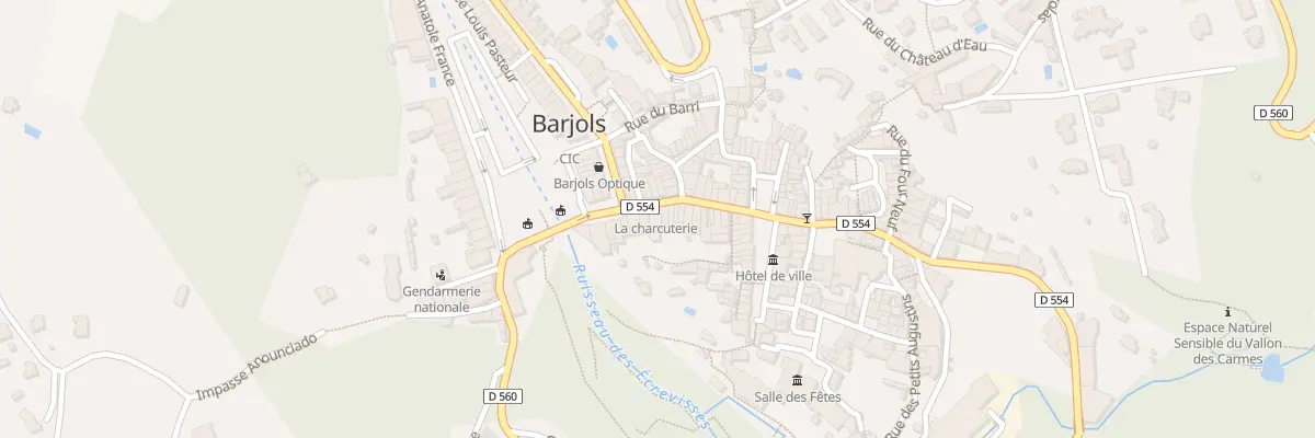 Plan du 6 Rue de la République à Barjols