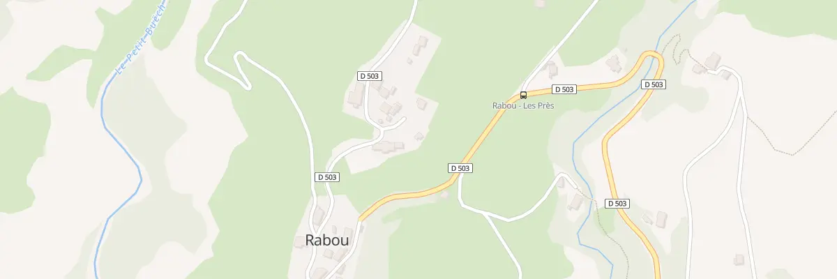 Plan du 36 Rte de Rabou à Rabou