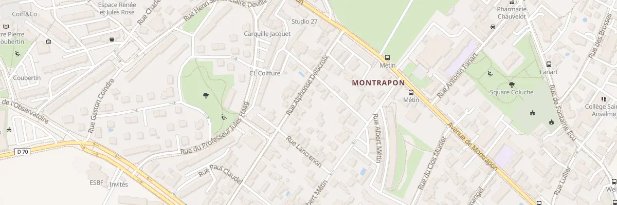 Plan du 5 Rue Alphonse Delacroix à Besançon
