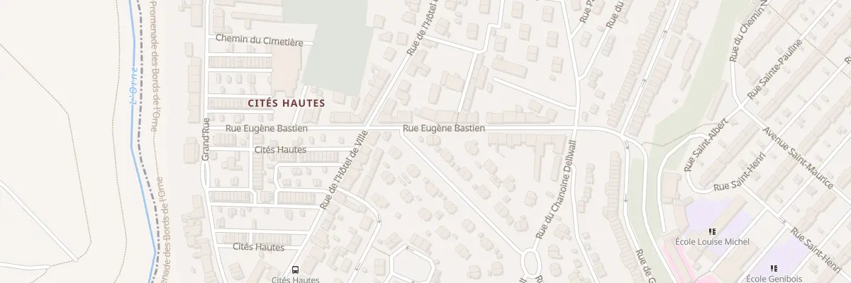 Plan du 16 Rue Eugène Bastien à Jœuf