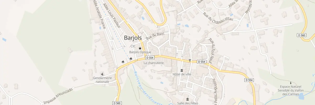 Plan du 3 Rue Frédéric Mistral à Barjols