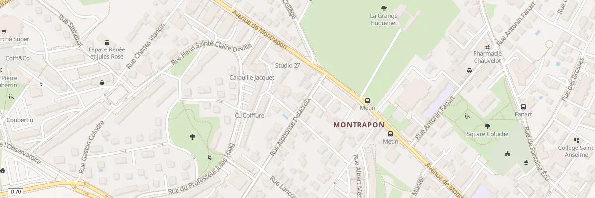 Plan du 6B Rue Alphonse Delacroix à Besançon