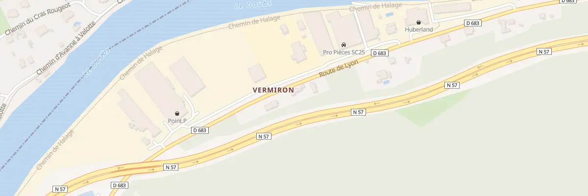 Plan du 3E Rte de Lyon à Beure