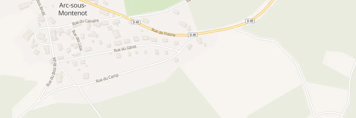 Plan du 20 Rue du Géret à Arc-sous-Montenot