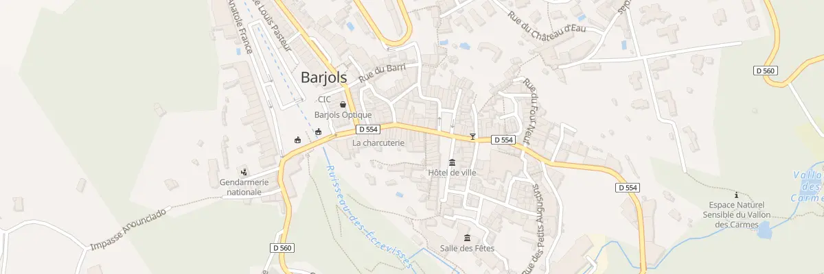 Plan du 20 Rue de la République à Barjols