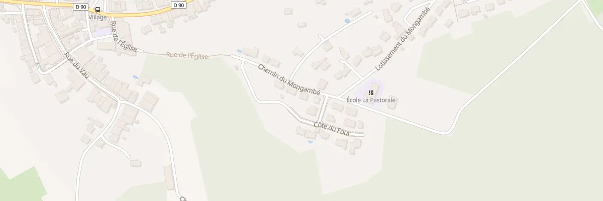 Plan du 19 Che du Mongambé à Aingeray